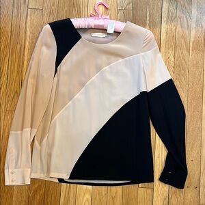 Colorblock Long Sleeve Women's Top by Tory Burch